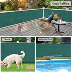LOVE STORY 3' x 10' Balcony Privacy Screen Cover - Image 6