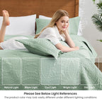 Love's cabin Oversized King Size Quilt Bedding Set Sage Bedspreads - Image 6