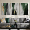 Large Framed Green Abstract Wall Art by Cuspin