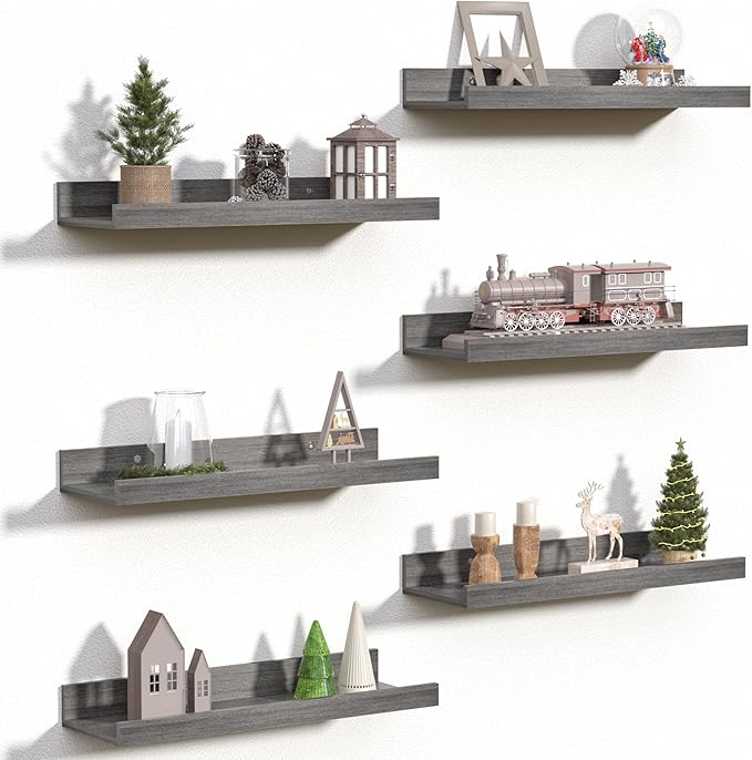 upsimples Floating Shelves for Wall Decor and Storage, Laundry Room Display and by upsimples
