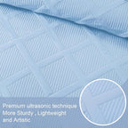 Exclusivo Mezcla Quilt King Size, Sky Blue | Soft Bedspreads - Image 4