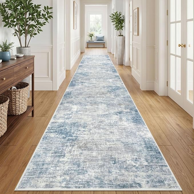 Abstract Runner Rug 3x18 Ft Washable Runners by iOhouze