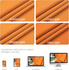 CUCRAF Custom Orange Blackout Curtains 1 Panel Set, Thermal Insulated Grommet - Image 4
