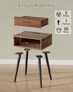 HAIOOU Mid Century End Table - Image 8
