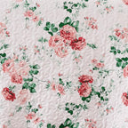 EXQ Home Printed Quilt Set Full Queen Size Pink Daphne Bedspread Set | Bedding - Image 7