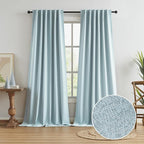 Extra Long 108 Inch Full Blackout Curtains by KEQIAOSUOCAI