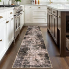 Abstract Runner Rug 2x8 Ft Washable Runners - Image 3
