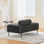 KEIKI 49.6" Upholstered Sofa End of Bed Bench Ottoman Footrest, Mini Loveseat - Image 6