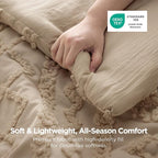 Bedsure Tufted Boho Comforter Set Oversized King - Image 3