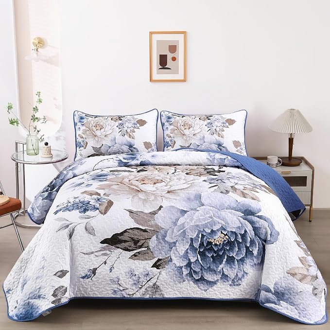 WONGS BEDDING Quilt California King Size, Soft Microfiber Lightweight Bedspread by WONGSBEDDING