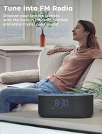 Odokee Qi Certified Wireless Charging Alarm Clock Radio - Image 5