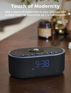 Odokee Qi Certified Wireless Charging Alarm Clock Radio - Image 8