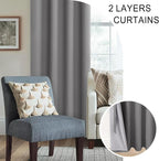 XWZO 100% Blackout Curtain Panels - Image 5