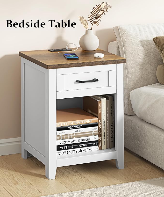 Decofy Farmhouse Nightstand - Image 7