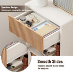 Fluted Nightstand, Modern Bedside Table - Image 5
