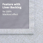 YoungsTex Linen Blackout Curtains 80 Inch Length - Image 7