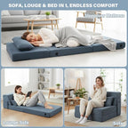 Convertible Folding Sofa Bed Single Size - Image 4