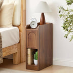 Narrow Nightstand, Slim Bedside Table by WelcometoFurnitureSalon