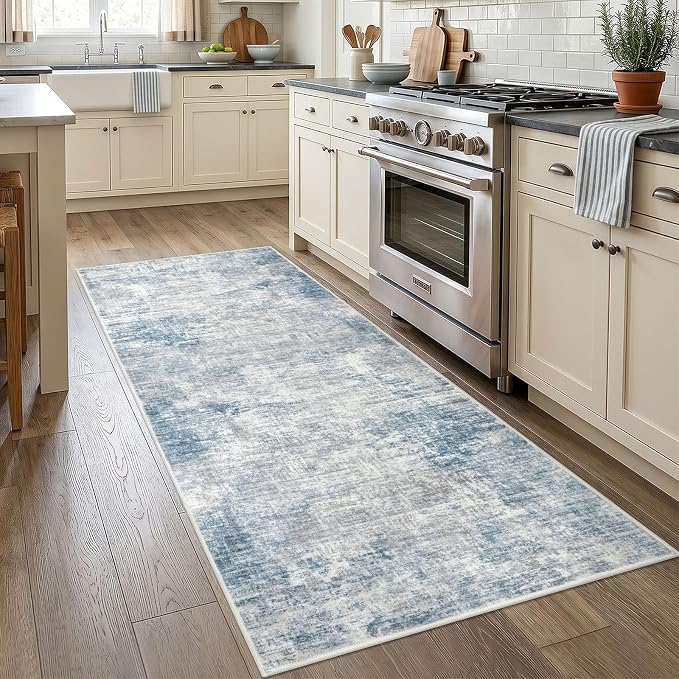 Abstract Runner Rug 3x7 Ft Washable Runners - Image 2