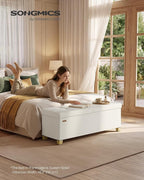SONGMICS Storage Ottoman Bench - Image 2