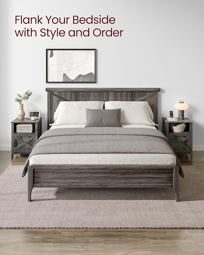 VASAGLE Farmhouse Nightstand - Image 8