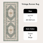 3x7 Washable Hallway Runner Rug - Image 9