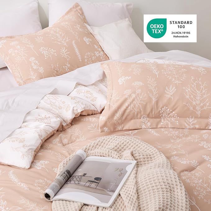 Bedsure Blush Pink Queen Comforter Set - Image 4