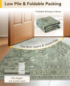 RELEANY Washable Area Rug, Runner 3'x9', Water Repellent, Pet Friendly - Image 4