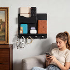 Bedside Shelf Wall Mount, Adhesive Bedside Shelf Accessories Organizer - Image 2
