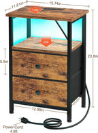 Night Stand, LED Nightstand - Image 7