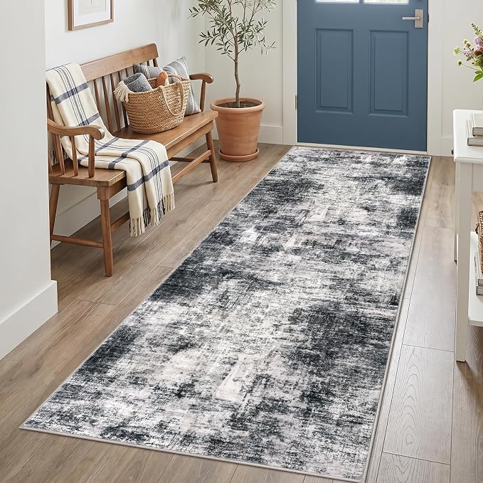 Abstract Runner Rug 3x7 Ft Washable Runners by iOhouze