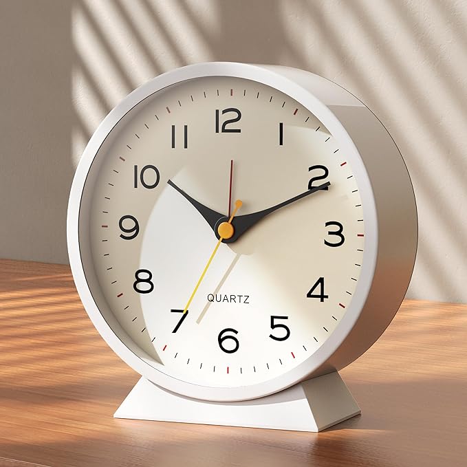 AYRELY® 4.5" Analog Alarm Clock, Small Retro Desk Clock and Table Clock | by AYRELY