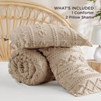 Bedsure Tufted Boho Comforter Set Full Size - Image 8