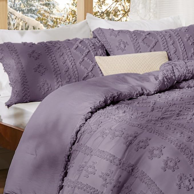 Bedsure Tufted Boho Comforter Set Twin Size - Image 6