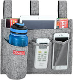 Zafit Linen Bedside Caddy, Bedside Storage Organizer - Image 2
