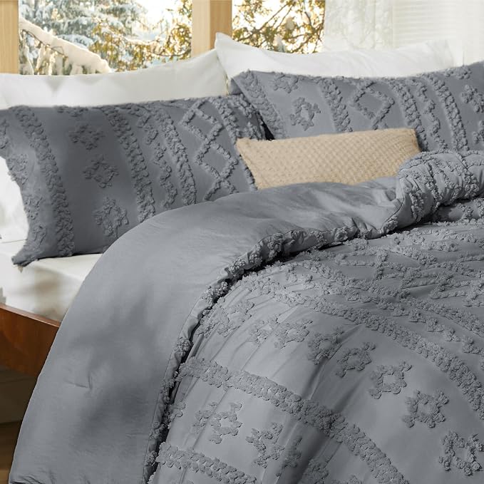 Bedsure Tufted Boho Comforter Set California King Size - Image 7
