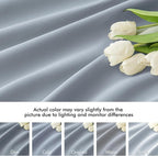 MIULEE Light Blue Back Tab Blackout Curtains 52x96 Inch Long 2 Panels Set | Rod - Image 8