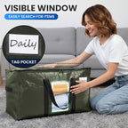 TAILI 12 Pack Green Extra Large Moving Bags, Storage Bag - Image 5
