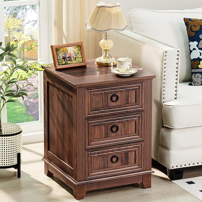 Joaxswe Farmhouse Nightstand Set 2 - Image 7