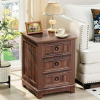 Joaxswe Farmhouse Nightstand Set 2 - Image 7