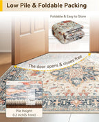 RELEANY Washable Area Rug, Large 9'x12', Water Repellent, Pet Friendly - Image 6