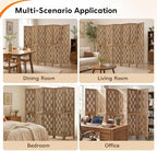 GIANTEX 6 Panel Folding Room Divider, Wood Privacy Screen - Image 4