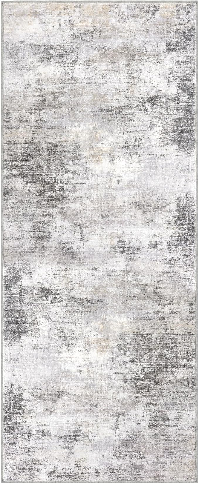 Abstract Runner Rug 2x5 Ft Washable Runners - Image 9