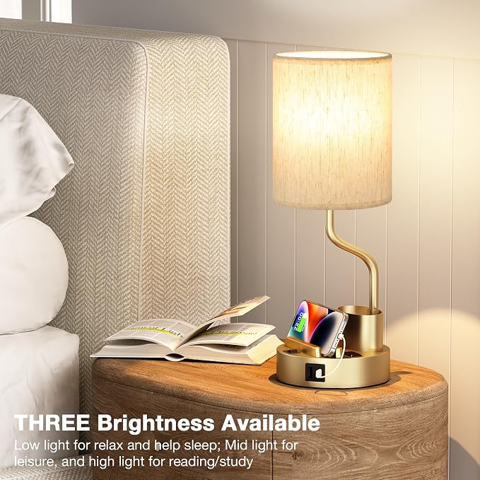 Bedside Lamps for Bedroom Set of 2 - Image 5
