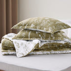 Bedsure Olive Green Oversized Queen Comforter Set - Image 6