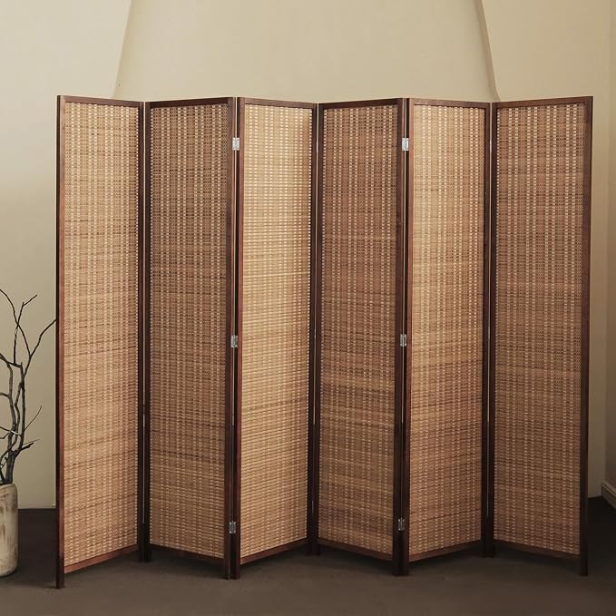 6 Panel Bamboo Room Divider - Image 2