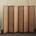 6 Panel Bamboo Room Divider - Image 2