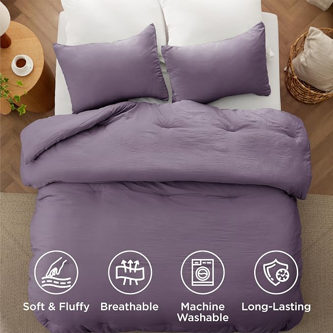 Bedsure King Comforter Set, 3 Pieces GentleSoft™ Bed Set, 1 Lightweight - Image 4