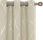 Deconovo Curtains for Living Room, Pattern Blackout Curtains 96 Inches Long | by Unknown