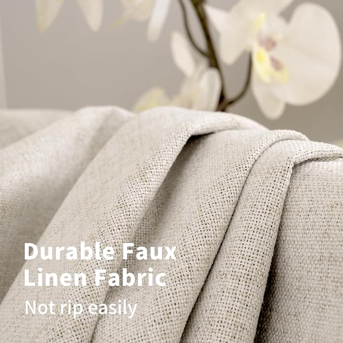 YoungsTex Linen Blackout Curtains 90 Inches Long - Image 5
